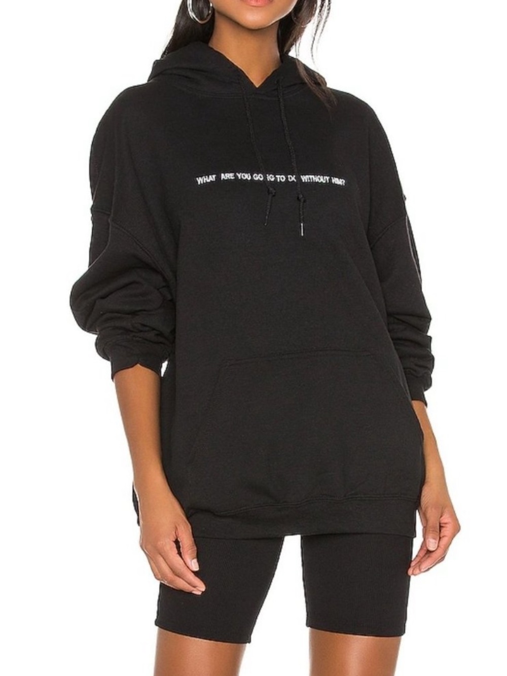 Boys Lie What Are You Going To Do Without Him Black Hoodie one size